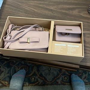 Wallet style crossbody purse with change purse